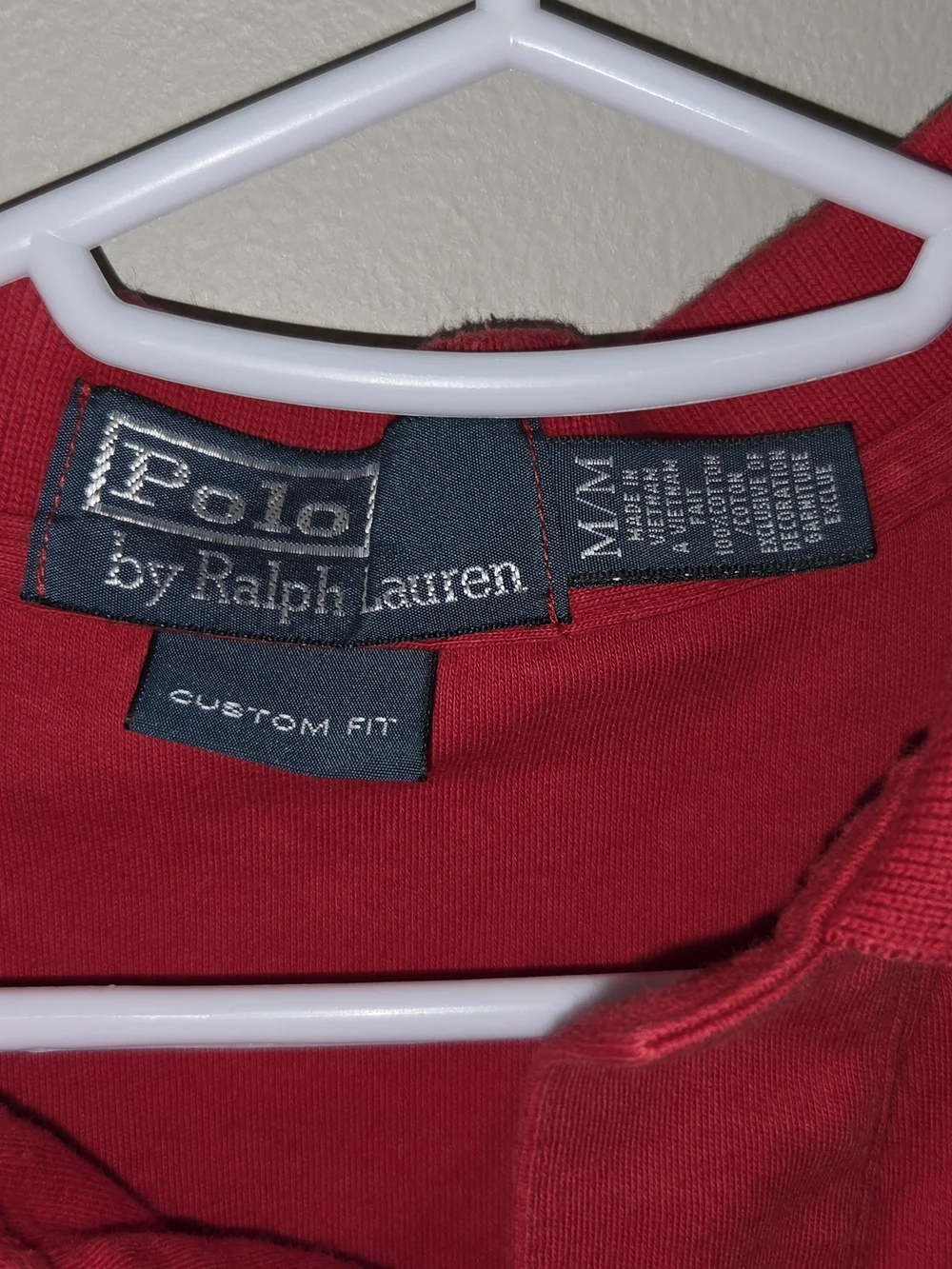 Ralph Lauren Red Polo with Navy Pony
